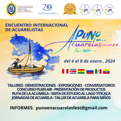 I Encuentro Internacional de Acuarelistas "Puno en acuarelas 2024" 