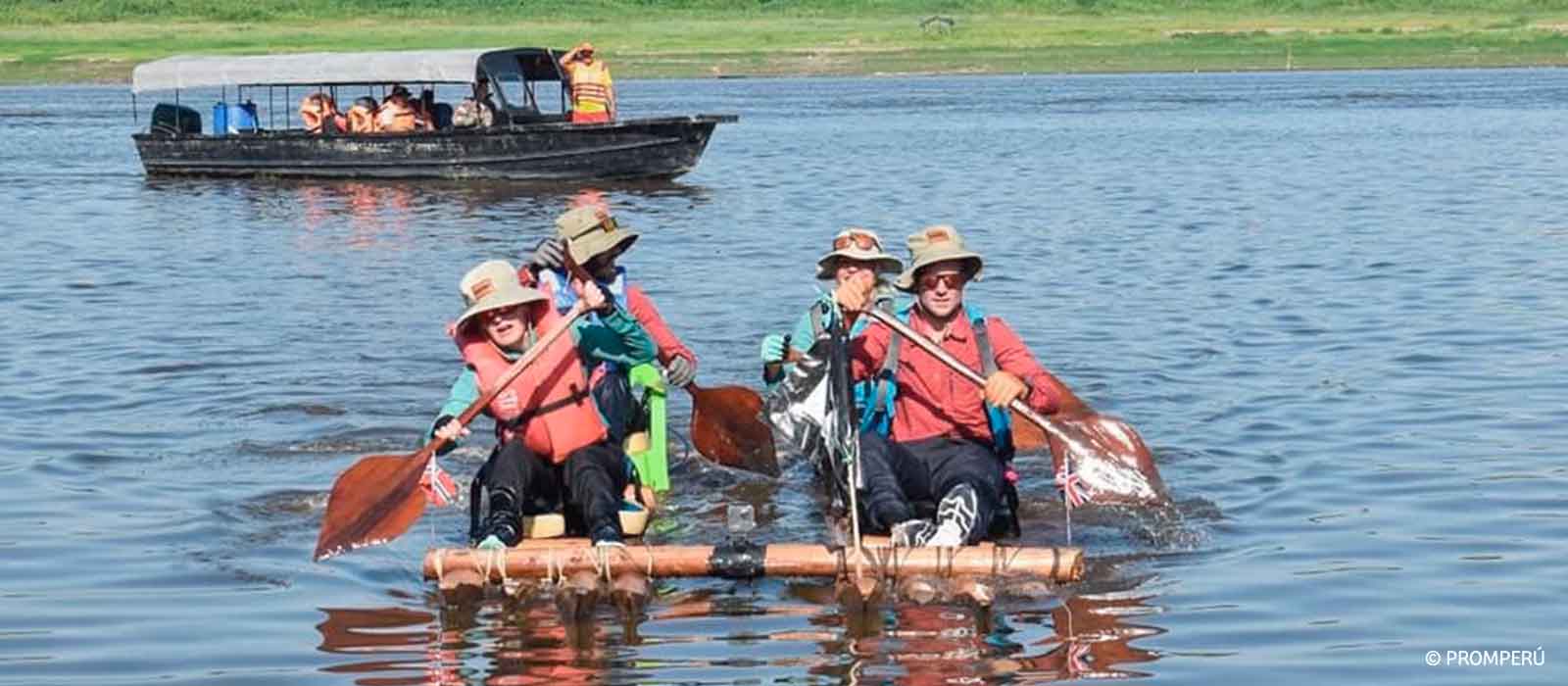 Participantes recorrerán 180 kilómetros en la XXV Carrera Internacional de Balsas en el Río Amazonas